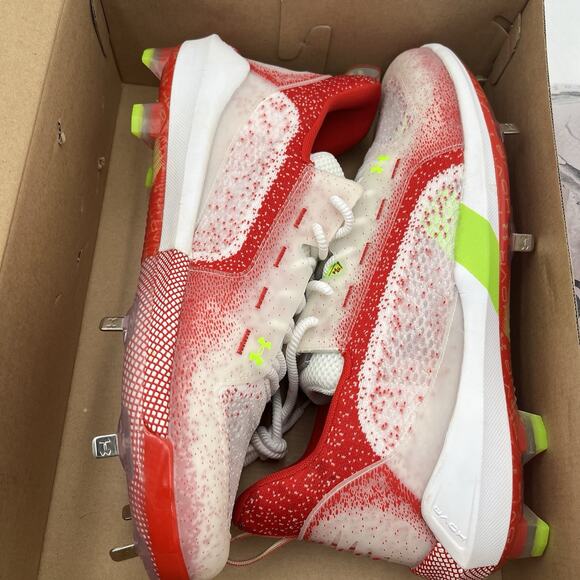 Under Armour Harper 6 Elite Low ST HOVR Baseball 3024315 101 Mens size 15 main image 4